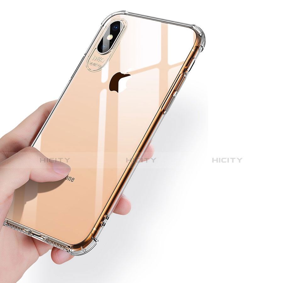 Funda Silicona Ultrafina Transparente C23 para Apple iPhone X Claro