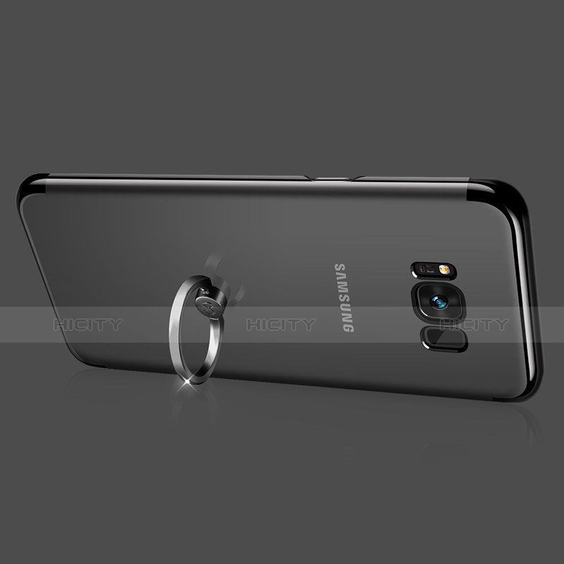 Funda Silicona Ultrafina Transparente con Anillo de dedo Soporte para Samsung Galaxy S8 Plus Claro