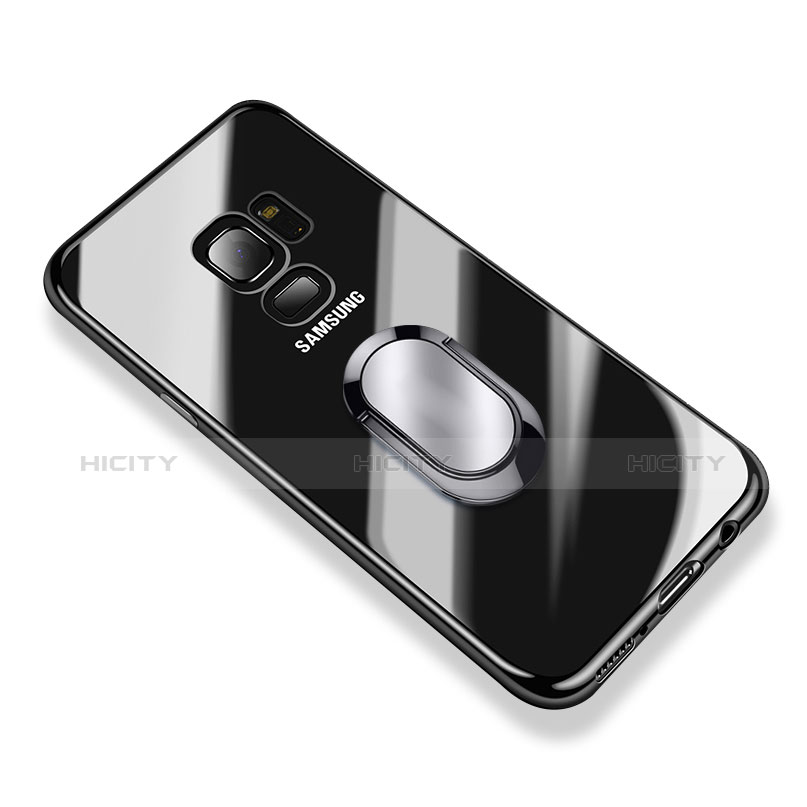 Funda Silicona Ultrafina Transparente con Anillo de dedo Soporte para Samsung Galaxy S9 Claro