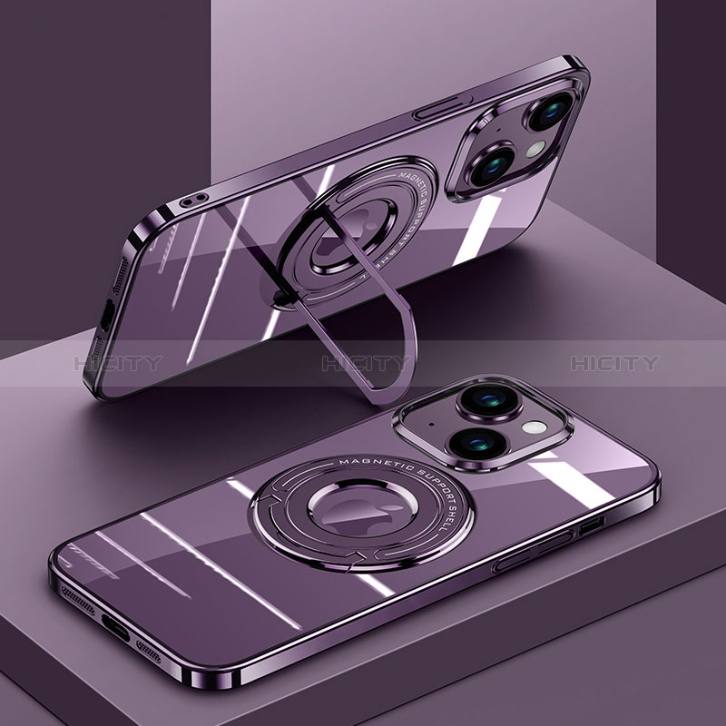 Funda Silicona Ultrafina Transparente con Mag-Safe Magnetic AC1 para Apple iPhone 14