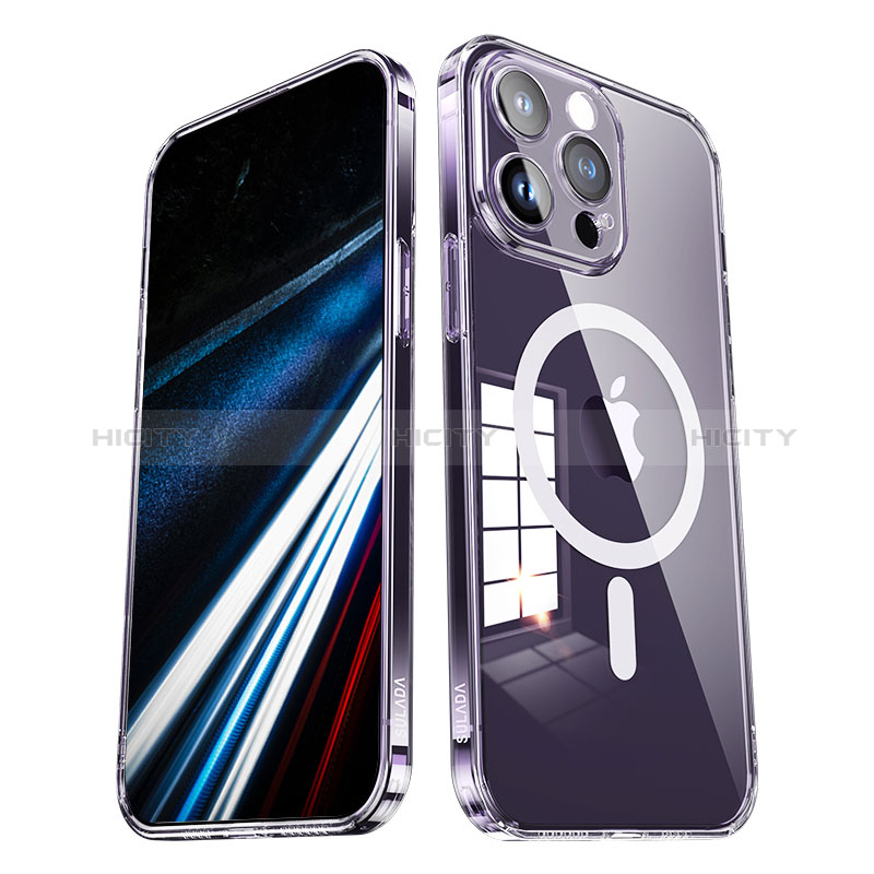 Funda Silicona Ultrafina Transparente con Mag-Safe Magnetic LD1 para Apple iPhone 13 Pro Max