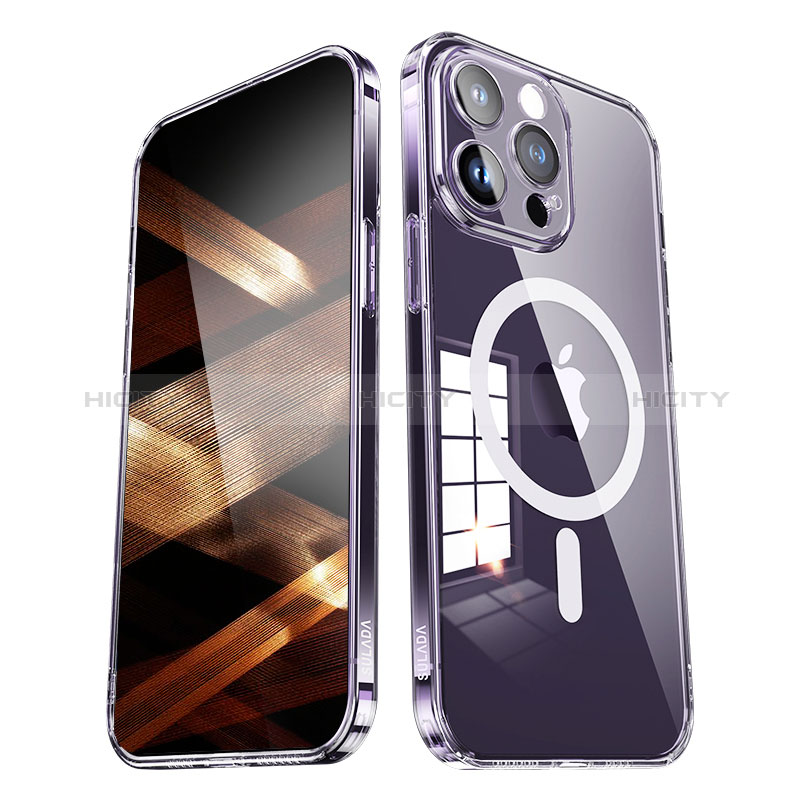 Funda Silicona Ultrafina Transparente con Mag-Safe Magnetic LD1 para Apple iPhone 15 Plus