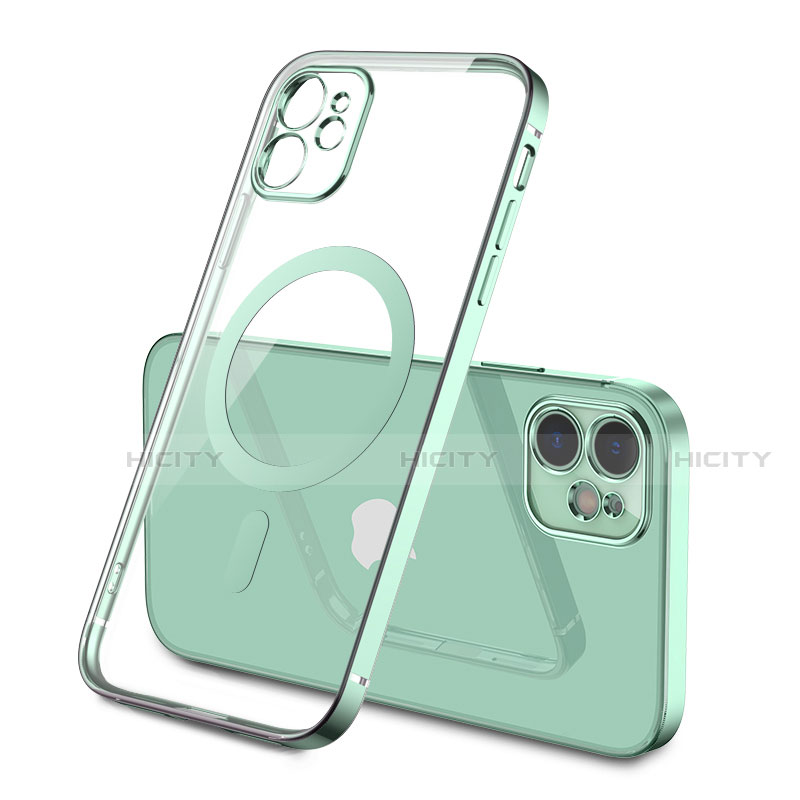 Funda Silicona Ultrafina Transparente con Mag-Safe Magnetic M01 para Apple iPhone 12