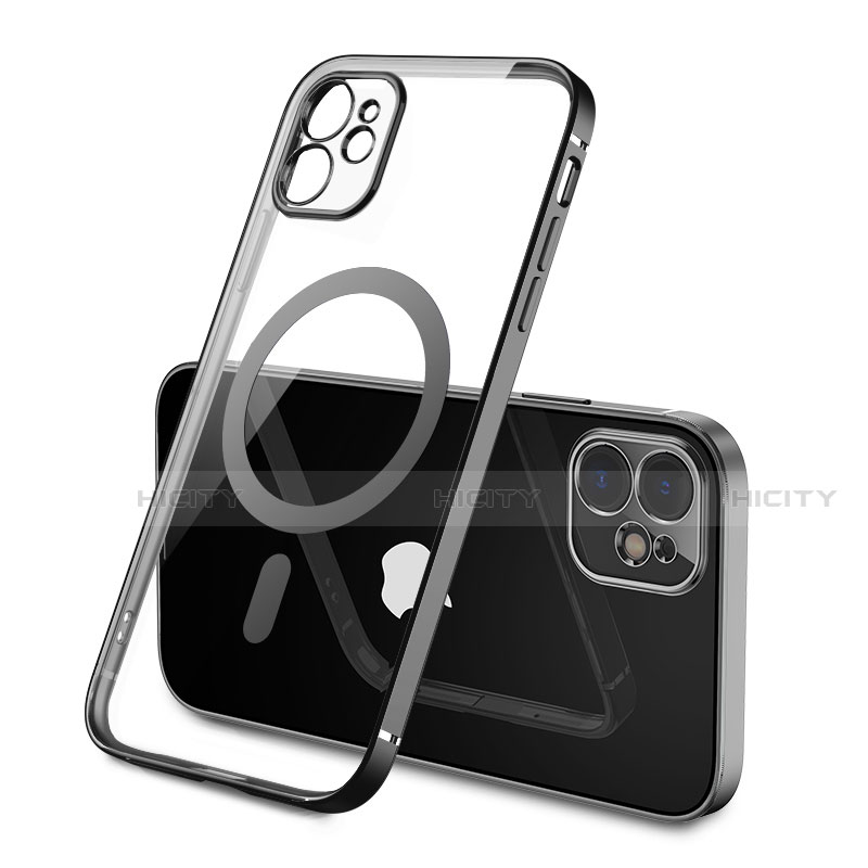 Funda Silicona Ultrafina Transparente con Mag-Safe Magnetic M01 para Apple iPhone 12