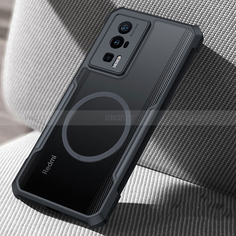 Funda Silicona Ultrafina Transparente con Mag-Safe Magnetic para Xiaomi Redmi K60 5G Negro