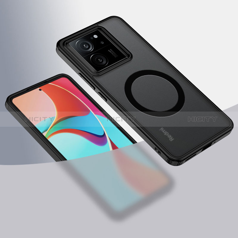 Funda Silicona Ultrafina Transparente con Mag-Safe Magnetic QK1 para Xiaomi Mi 13T Pro 5G