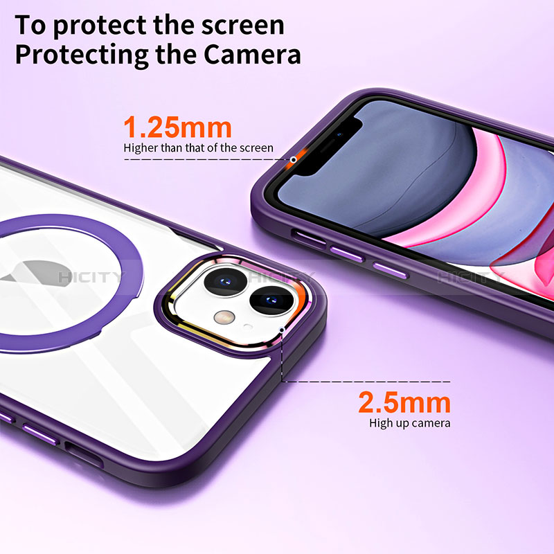 Funda Silicona Ultrafina Transparente con Mag-Safe Magnetic SD1 para Apple iPhone 11