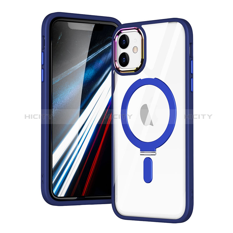 Funda Silicona Ultrafina Transparente con Mag-Safe Magnetic SD1 para Apple iPhone 11 Azul