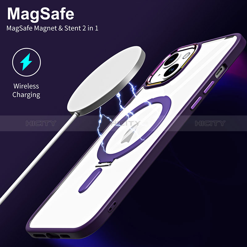 Funda Silicona Ultrafina Transparente con Mag-Safe Magnetic SD1 para Apple iPhone 15 Plus