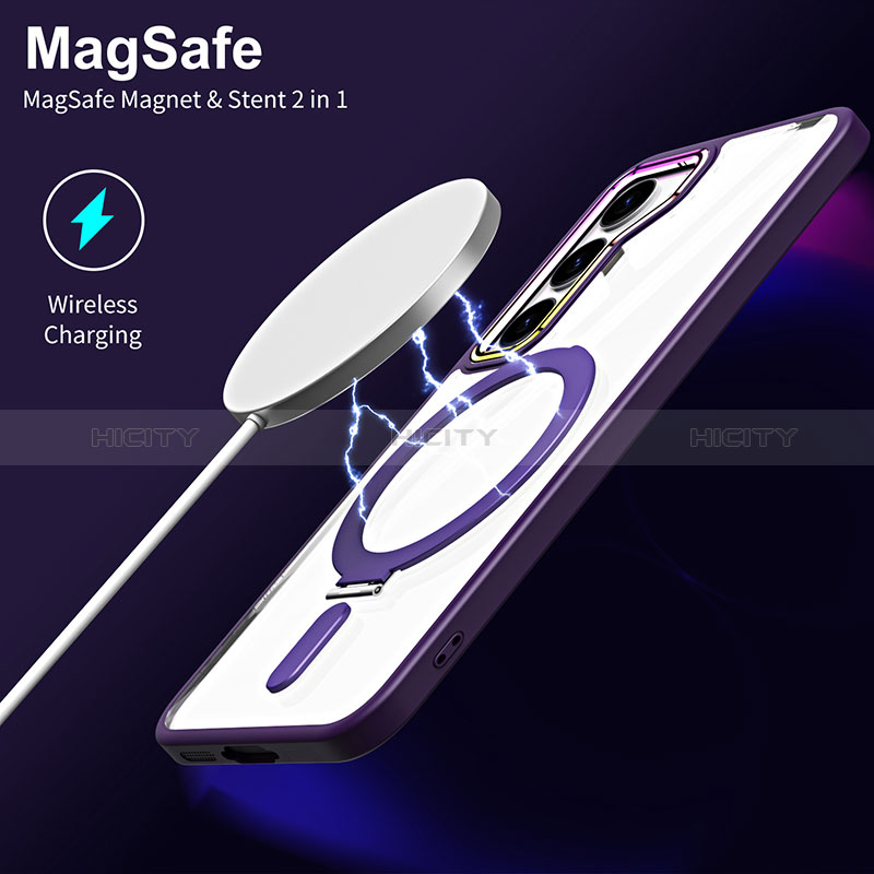 Funda Silicona Ultrafina Transparente con Mag-Safe Magnetic SD1 para Samsung Galaxy S21 Plus 5G