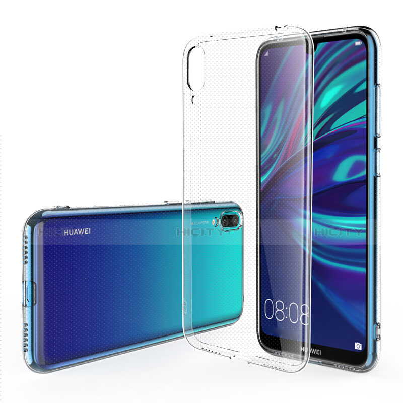 Funda Silicona Ultrafina Transparente con Protector de Pantalla para Huawei Enjoy 9 Claro