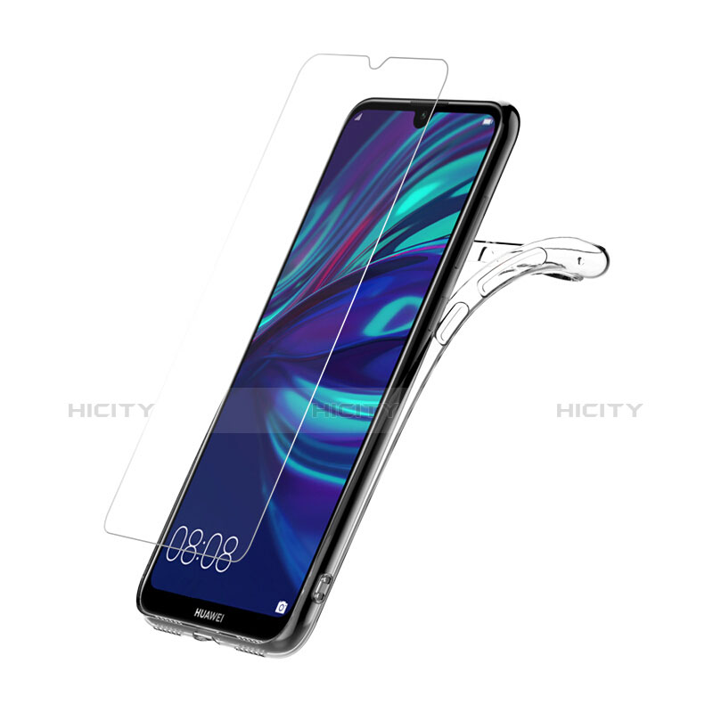 Funda Silicona Ultrafina Transparente con Protector de Pantalla para Huawei Enjoy 9 Claro