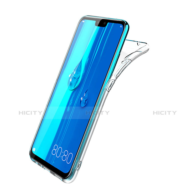 Funda Silicona Ultrafina Transparente con Protector de Pantalla para Huawei Enjoy 9 Plus Claro