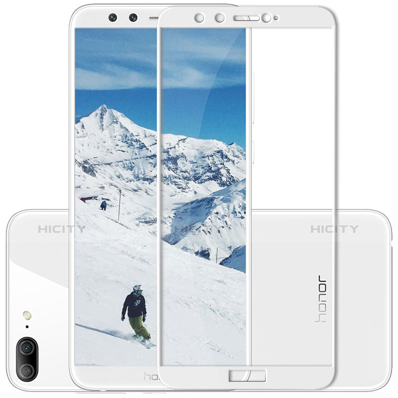 Funda Silicona Ultrafina Transparente con Protector de Pantalla para Huawei Honor 9 Lite Blanco