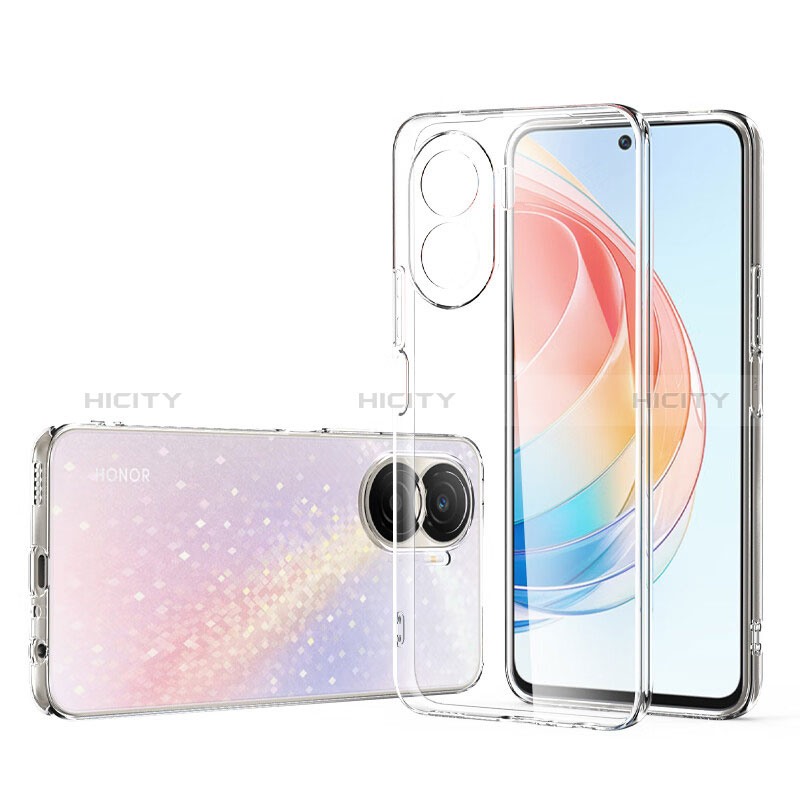 Funda Silicona Ultrafina Transparente con Protector de Pantalla para Huawei Honor X40i 5G Claro