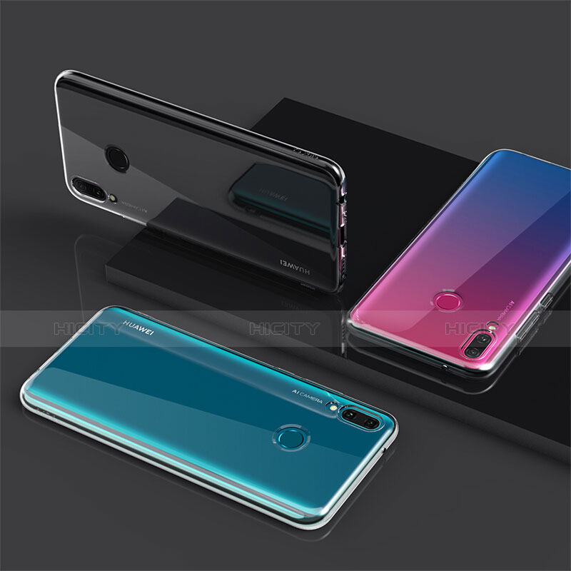 Funda Silicona Ultrafina Transparente con Protector de Pantalla para Huawei Y9 (2019) Claro