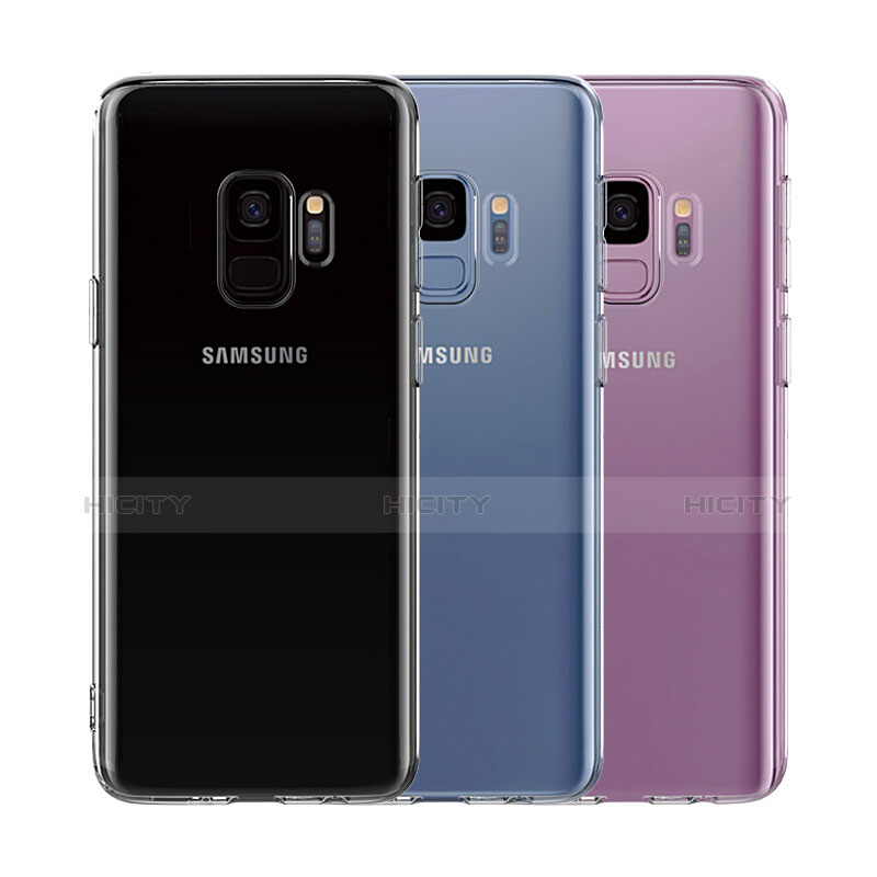 Funda Silicona Ultrafina Transparente con Protector de Pantalla para Samsung Galaxy S9 Claro