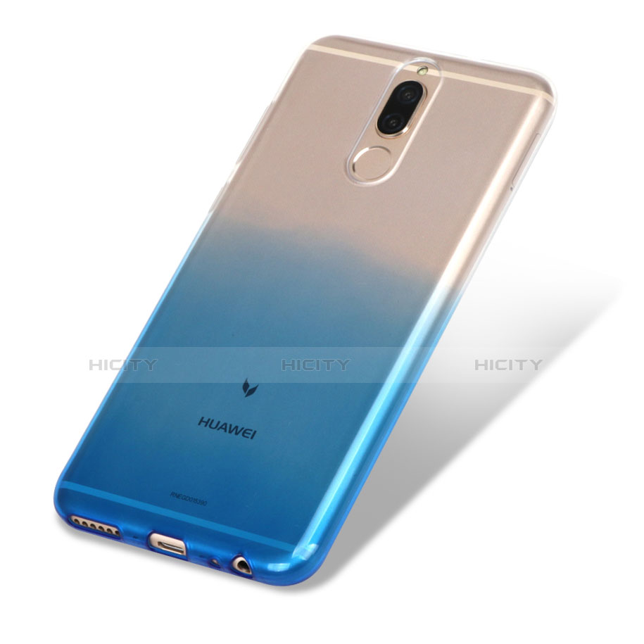 Funda Silicona Ultrafina Transparente Gradiente G01 para Huawei G10 Azul