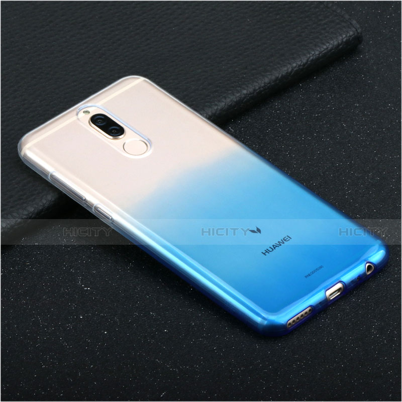 Funda Silicona Ultrafina Transparente Gradiente G01 para Huawei G10 Azul