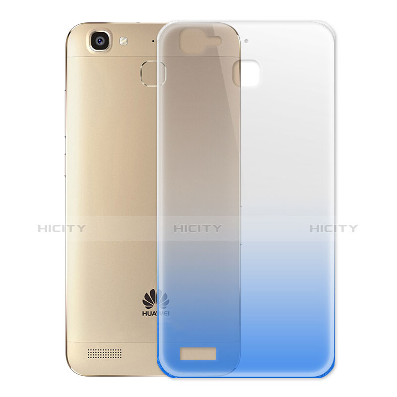 Funda Silicona Ultrafina Transparente Gradiente para Huawei G8 Mini Azul