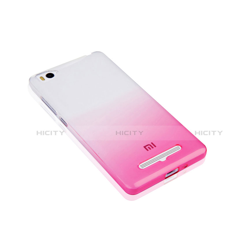 Funda Silicona Ultrafina Transparente Gradiente para Xiaomi Mi 4i Rosa