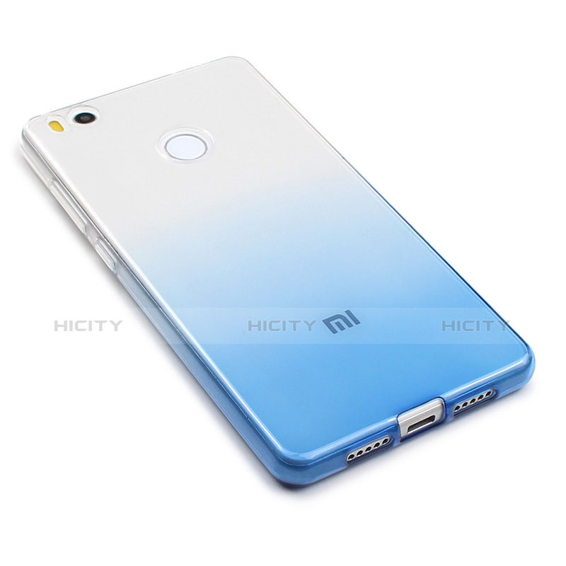 Funda Silicona Ultrafina Transparente Gradiente para Xiaomi Mi 4S Azul