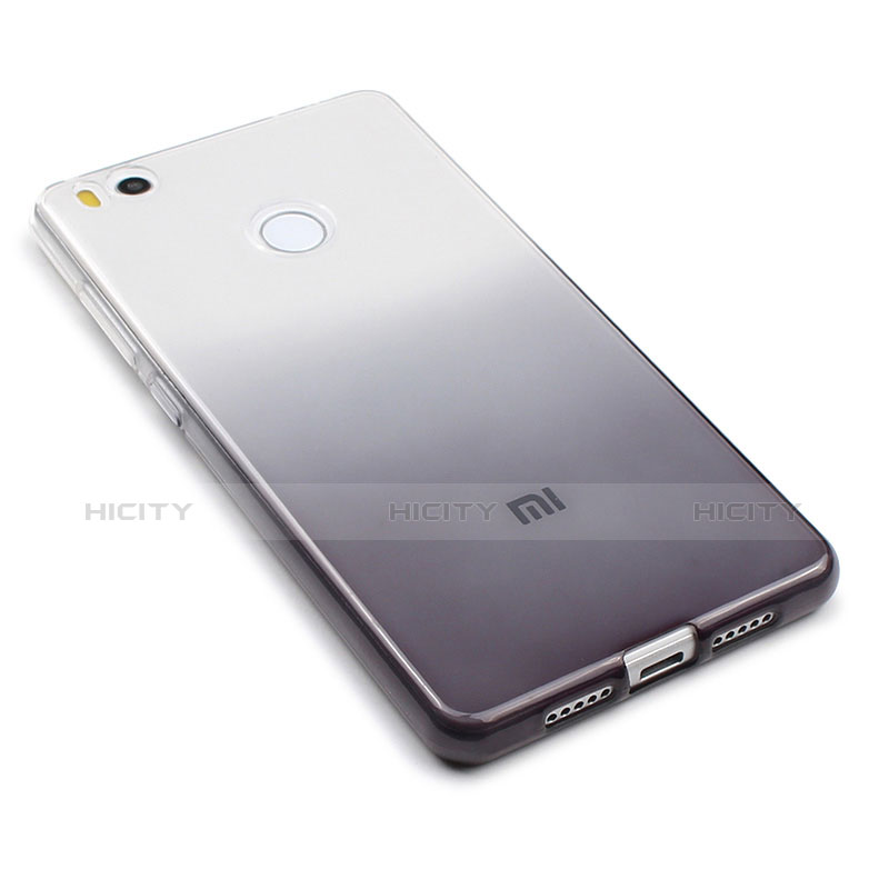 Funda Silicona Ultrafina Transparente Gradiente para Xiaomi Mi 4S Gris