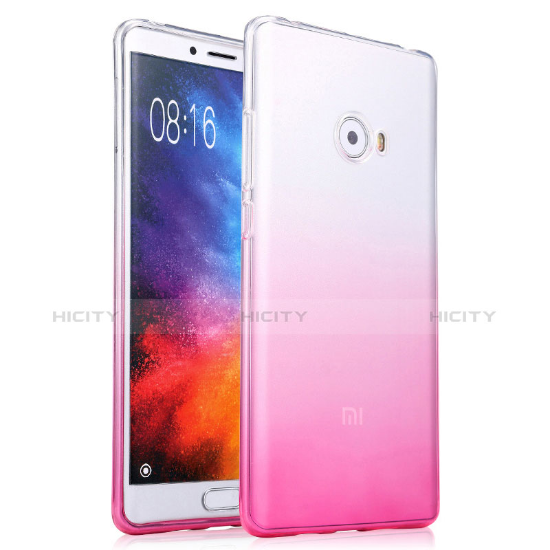 Funda Silicona Ultrafina Transparente Gradiente para Xiaomi Mi Note 2 Special Edition Rosa