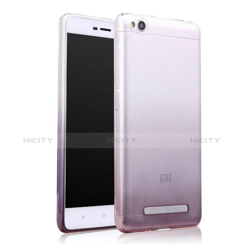 Funda Silicona Ultrafina Transparente Gradiente para Xiaomi Redmi 4A Gris