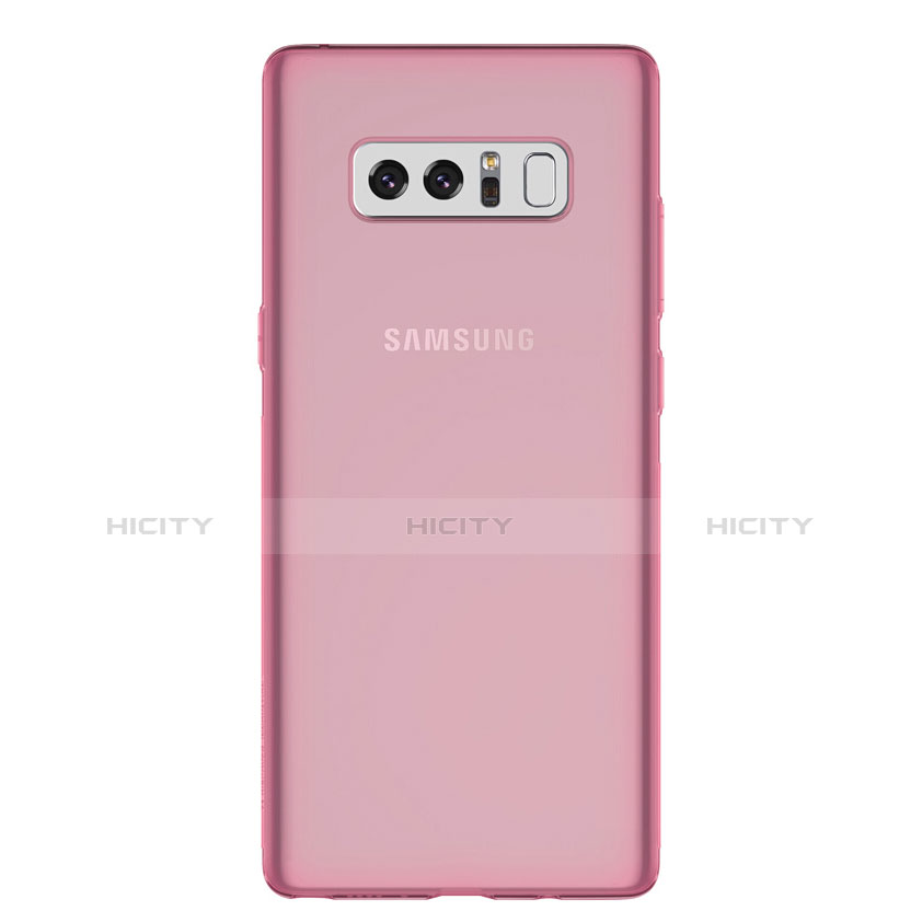 Funda Silicona Ultrafina Transparente H01 para Samsung Galaxy Note 8 Rosa