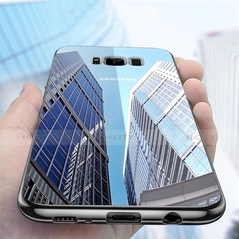 Funda Silicona Ultrafina Transparente H06 para Samsung Galaxy S8 Negro