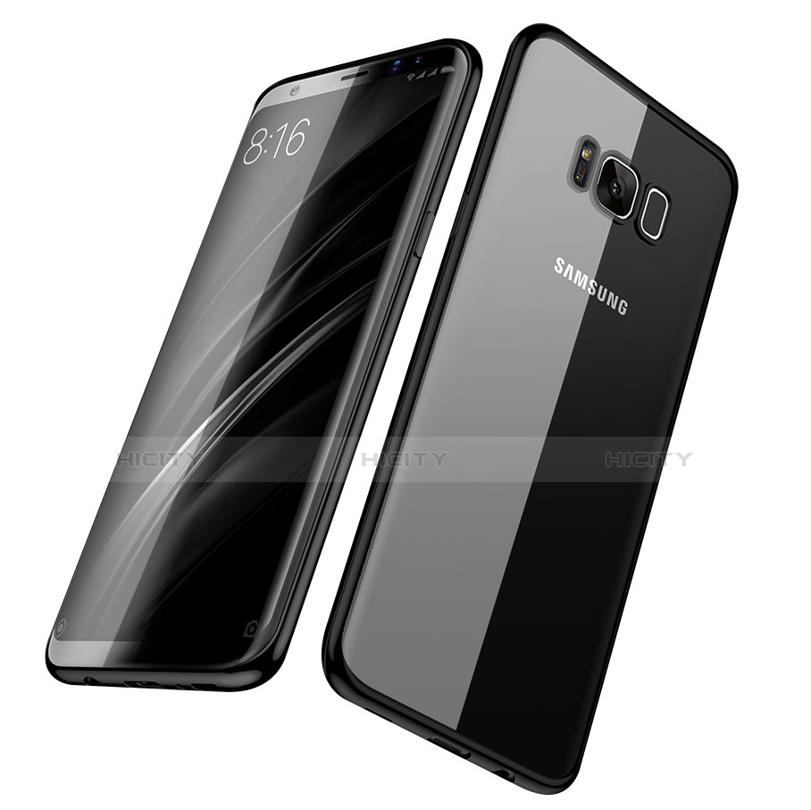 Funda Silicona Ultrafina Transparente H06 para Samsung Galaxy S8 Negro