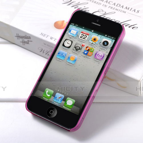 Funda Silicona Ultrafina Transparente Mate para Apple iPhone 4 Rosa