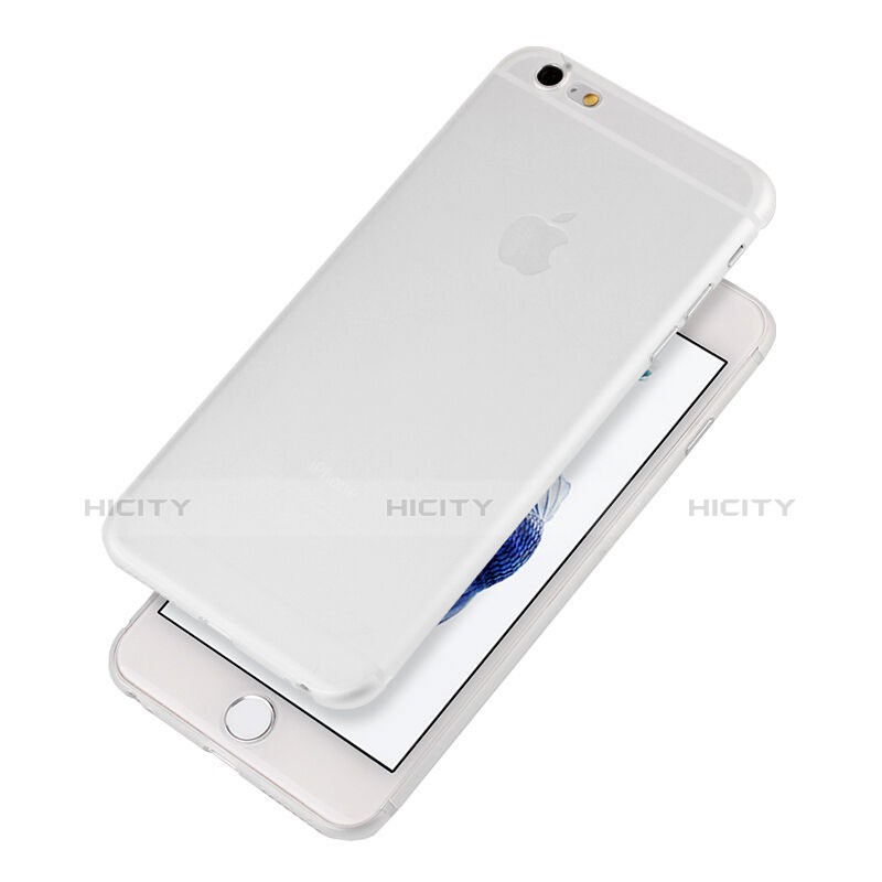 Funda Silicona Ultrafina Transparente Mate para Apple iPhone 6S Blanco