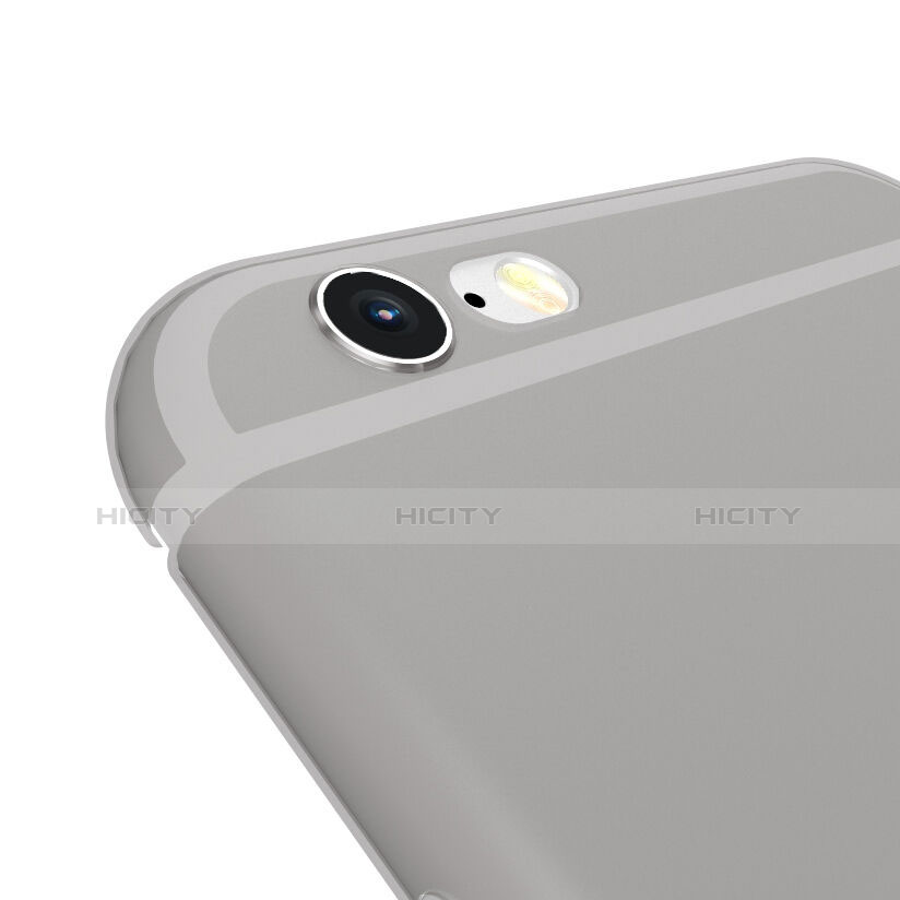 Funda Silicona Ultrafina Transparente Mate para Apple iPhone 6S Plus Gris