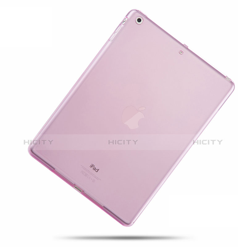 Funda Silicona Ultrafina Transparente para Apple iPad Air Rosa