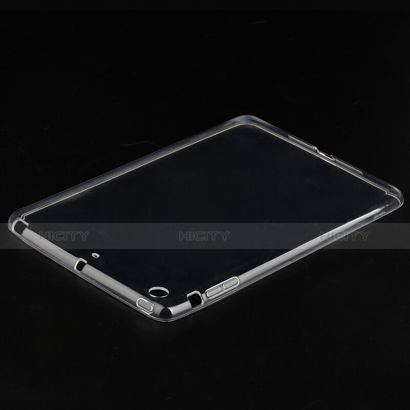 Funda Silicona Ultrafina Transparente para Apple iPad Mini 2 Blanco