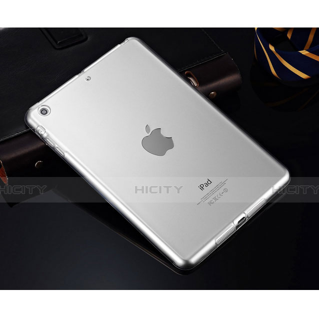 Funda Silicona Ultrafina Transparente para Apple iPad Mini 2 Blanco