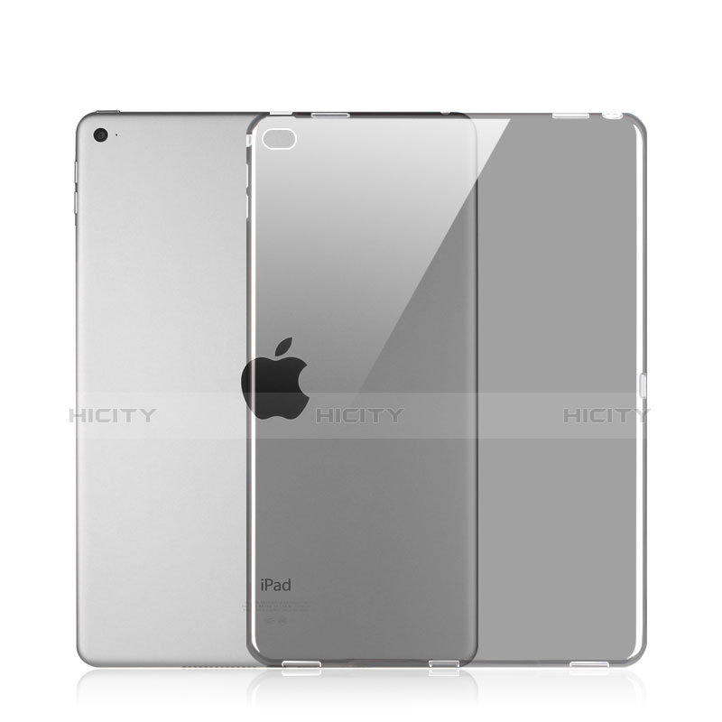 Funda Silicona Ultrafina Transparente para Apple iPad Pro 12.9 Gris