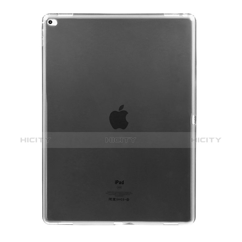 Funda Silicona Ultrafina Transparente para Apple iPad Pro 12.9 Gris