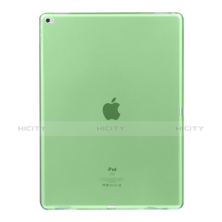 Funda Silicona Ultrafina Transparente para Apple iPad Pro 12.9 Verde