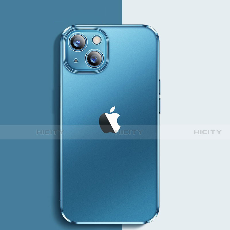 Funda Silicona Ultrafina Transparente para Apple iPhone 14 Plus Azul