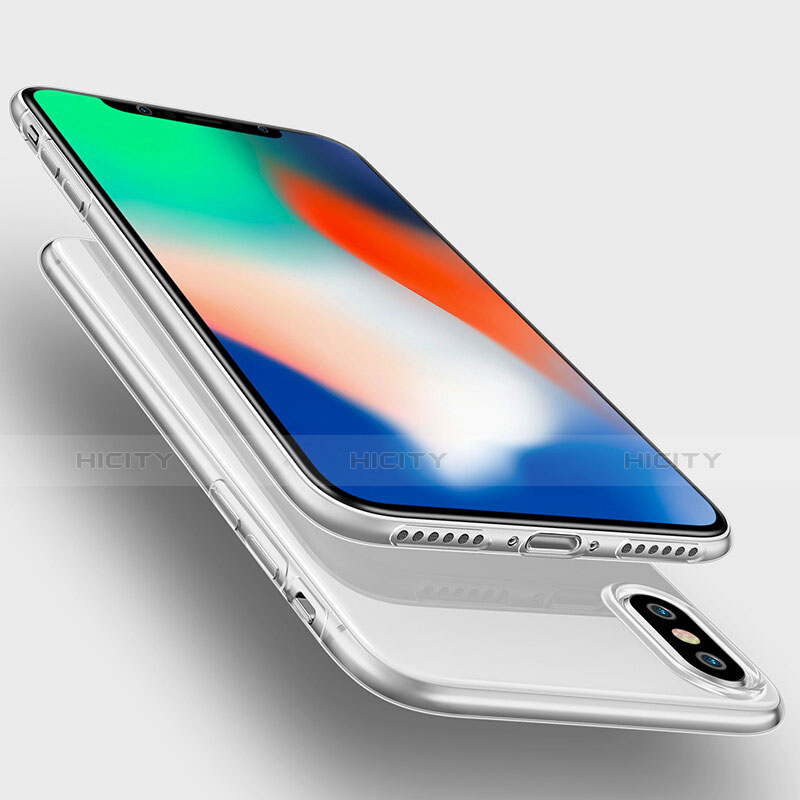 Funda Silicona Ultrafina Transparente para Apple iPhone X Claro