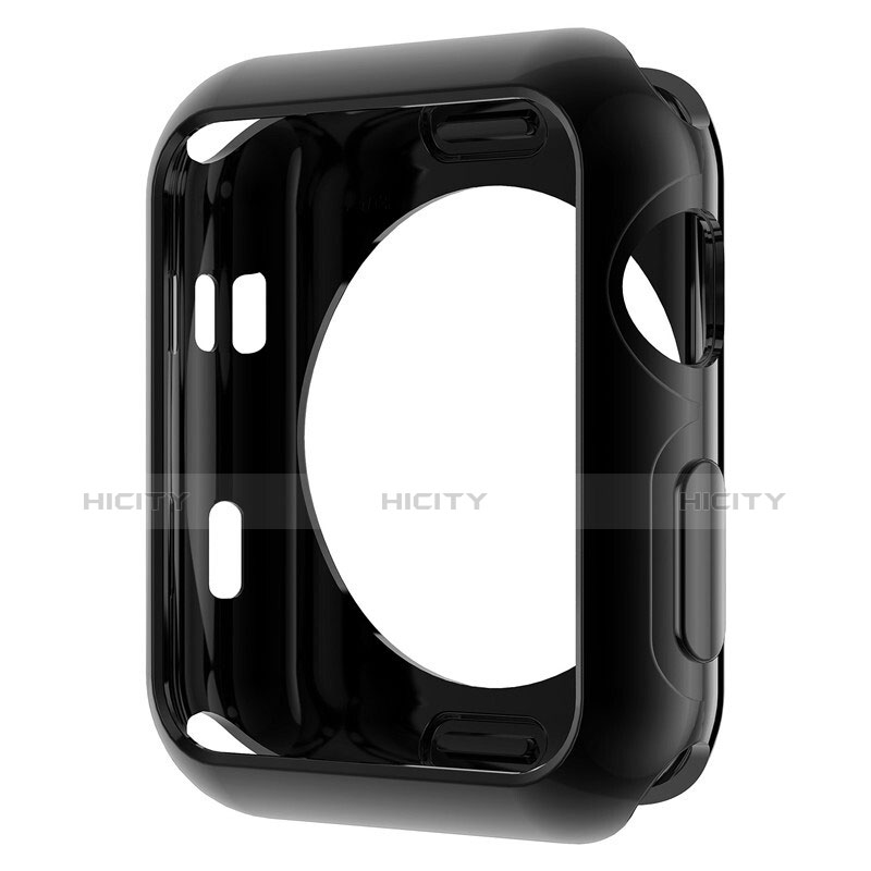 Funda Silicona Ultrafina Transparente para Apple iWatch 2 38mm Negro