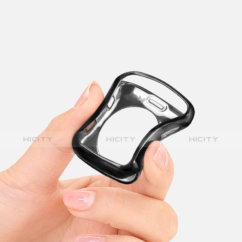 Funda Silicona Ultrafina Transparente para Apple iWatch 2 42mm Negro