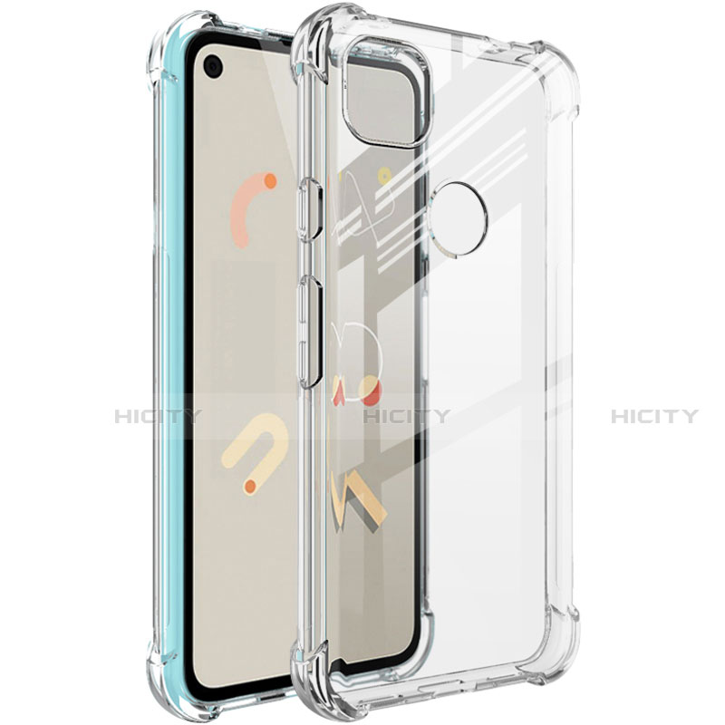 Funda Silicona Ultrafina Transparente para Google Pixel 4a Claro