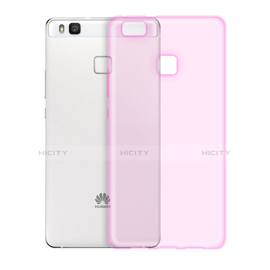 Funda Silicona Ultrafina Transparente para Huawei G9 Lite Rosa