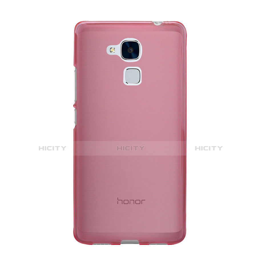 Funda Silicona Ultrafina Transparente para Huawei GR5 Mini Rosa