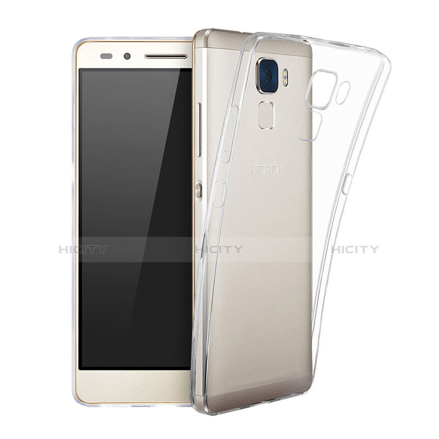 Funda Silicona Ultrafina Transparente para Huawei Honor 7 Dual SIM Claro