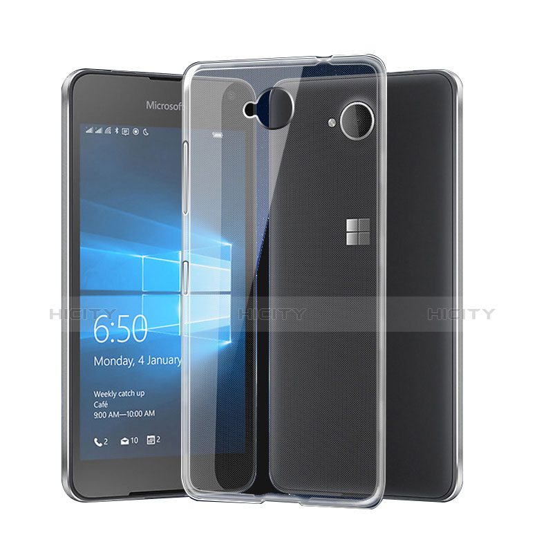 Funda Silicona Ultrafina Transparente para Microsoft Lumia 650 Claro